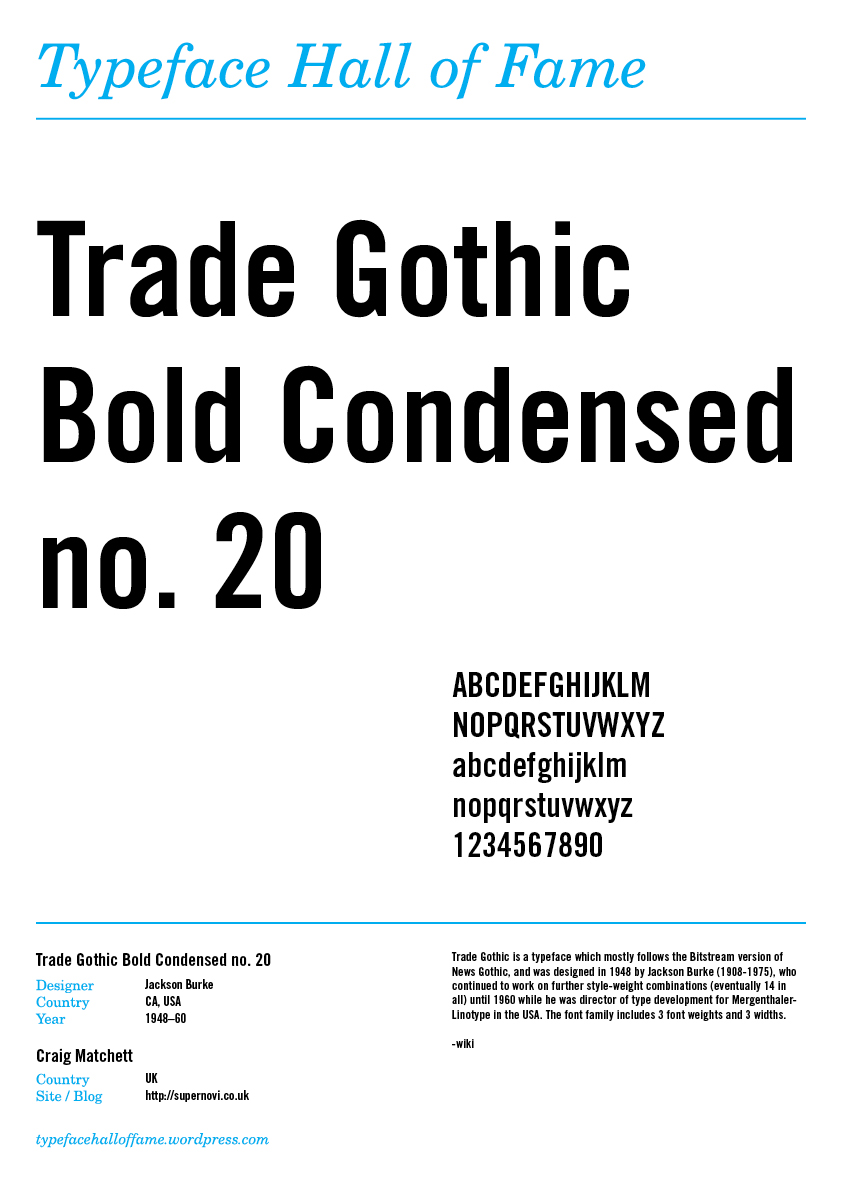 trade gothic bold condensed 20